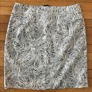 Club Monaco lace print pencil skirt
